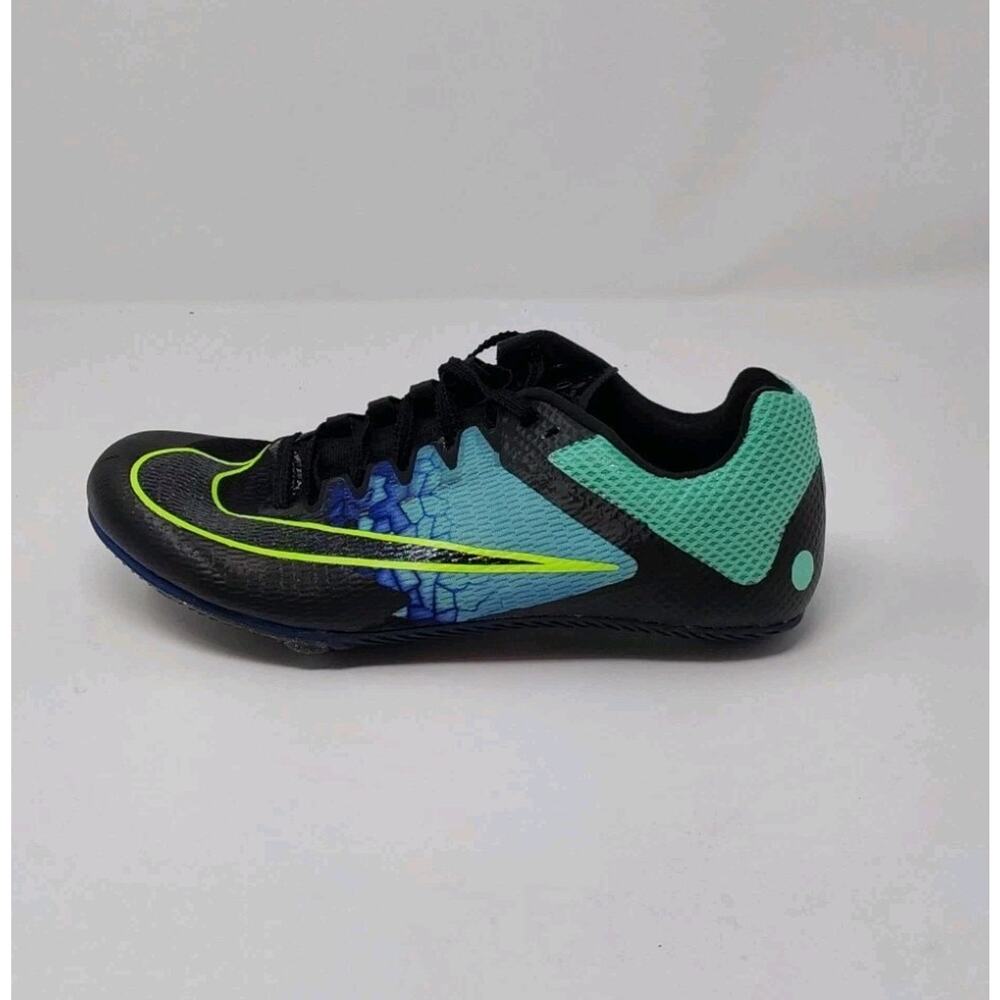 Nike Zoom Rival Sprint Track Spikes Black Green Blue Sz 7 Women/5.5 Men - Picture 12 of 16
